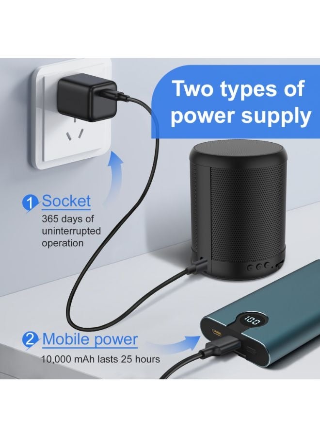 Rechargeable 4K HD Mini Wifi Camera Portable Bluetooth Speaker Home Security Camera