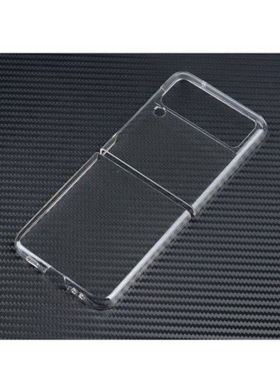 Samsung Galaxy Z Flip 4 Clear Case Premium Thin Transparent Hard PC with Non-Slip Grip Protective Cover for Z Flip 4