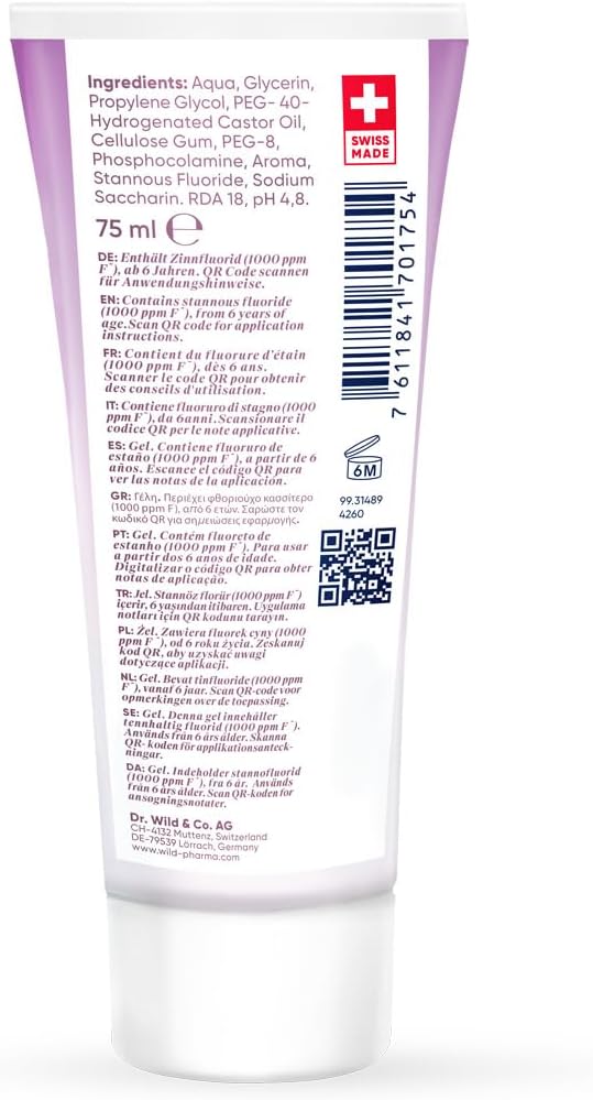 Emofluor Intensive Care Gel, for targeted Protection Against Sensitive Teeth and erosions with stabilised stannous Fluoride