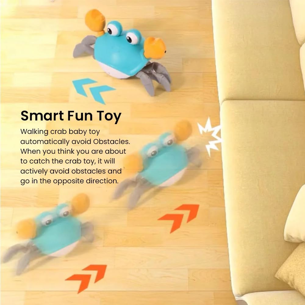 لعبة طفلي الصيفية الخارجية - سلطعون لطيف يمشي على الشاطئ والحمام والدش - ألعاب مائية، متعة الزحف للأطفال