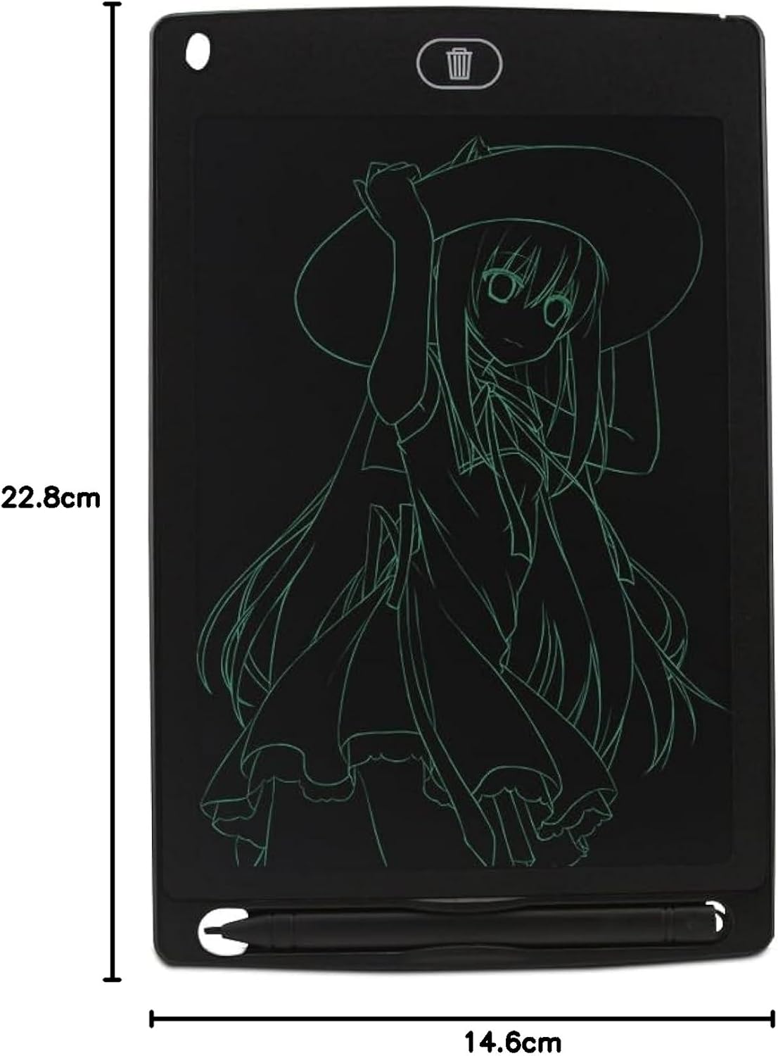 جهاز لوحي للكتابة بشاشة LCD مقاس 8.5 بوصة من ECVV، لوحة ملاحظات للكتابة والرسم البيئية المحمولة | لون عشوائي |