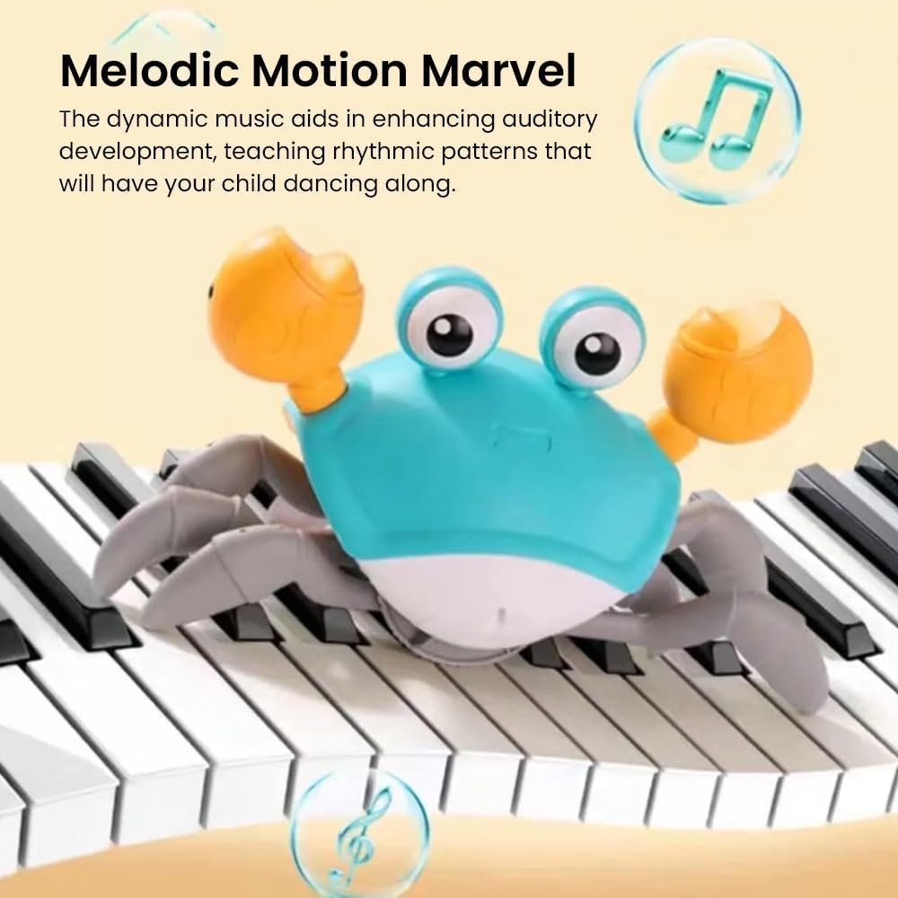 لعبة طفلي الصيفية الخارجية - سلطعون لطيف يمشي على الشاطئ والحمام والدش - ألعاب مائية، متعة الزحف للأطفال