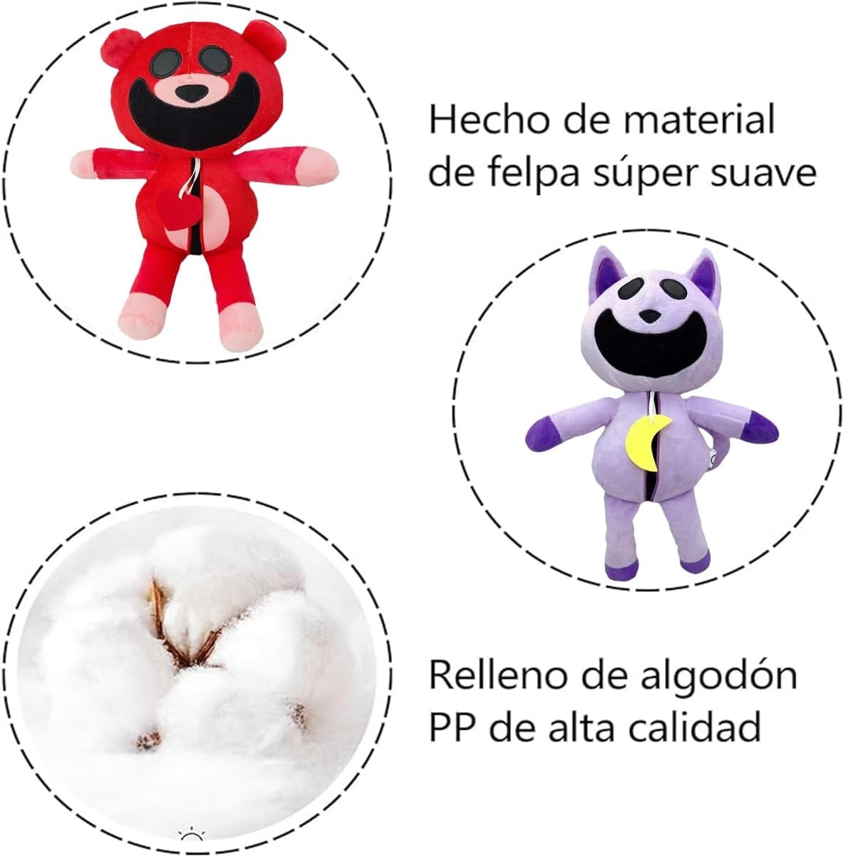 مجموعة ألعاب قطط GHEPAR Smiling Critters المحشوة، لعبة وحش الكرتون Smiling Critters Series دمية محشوة، الأرنب الأخضر/DogDay/PickyPiggy/Bubba Bubbaphant/KickinChicken/CraftyCorn/Critters CatNap (الحجم: N/8 قطع)