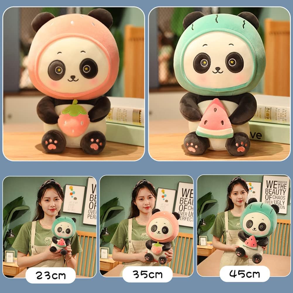 لعبة باندا محشوة من LICHENGTAI، دمية باندا محشوة، لعبة محشوة، لعبة باندا محشوة، دمية كاواي، وسادة لعبة محشوة، للأطفال، البنات، الأولاد والصديقات، لون أخضر