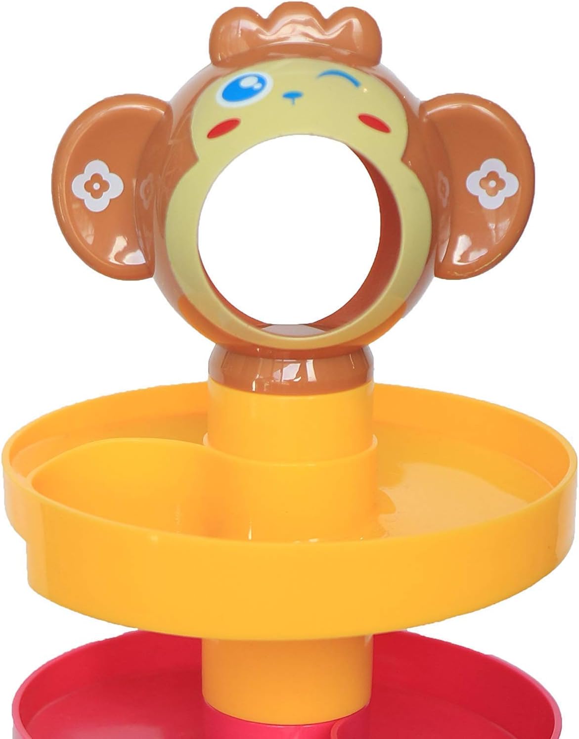 عروض مميزة على لعبة إسقاط كرة القرد للأطفال الصغار والرضع | برج جري جديد من خمس طبقات مع منحدرات دوارة و3 كرات خشخشة ألغاز | أفضل مجموعة ألعاب تعليمية للأطفال، متعددة الألوان