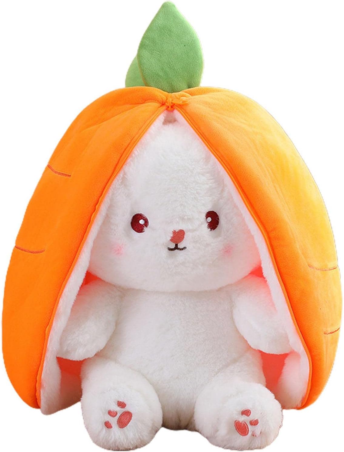 أرنب عيد الفصح المحشو اللطيف، ألعاب دمية أرنب عيد الفصح المحشوة الجديدة، أرانب الغميضة في كيس جزر أو فراولة، ألعاب دمية أرنب عيد الفصح المحشوة الناعمة للأطفال الأولاد والبنات (18 سم)