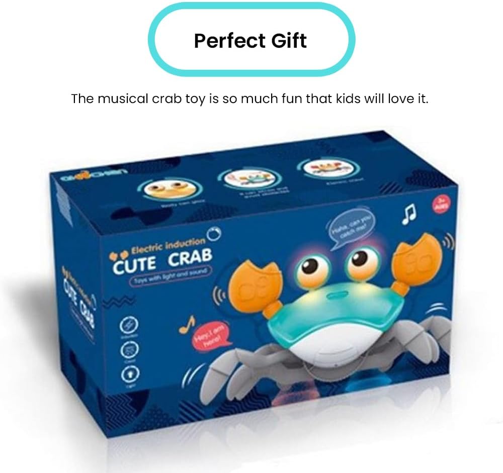 لعبة طفلي الصيفية الخارجية - سلطعون لطيف يمشي على الشاطئ والحمام والدش - ألعاب مائية، متعة الزحف للأطفال