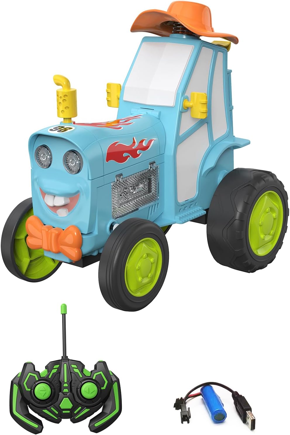 سيارة مينجزه للتحكم عن بعد، سيارة قفز مجنونة للتحكم عن بعد، سيارة راقصة مع موسيقى وأضواء، هدية عيد ميلاد للأطفال