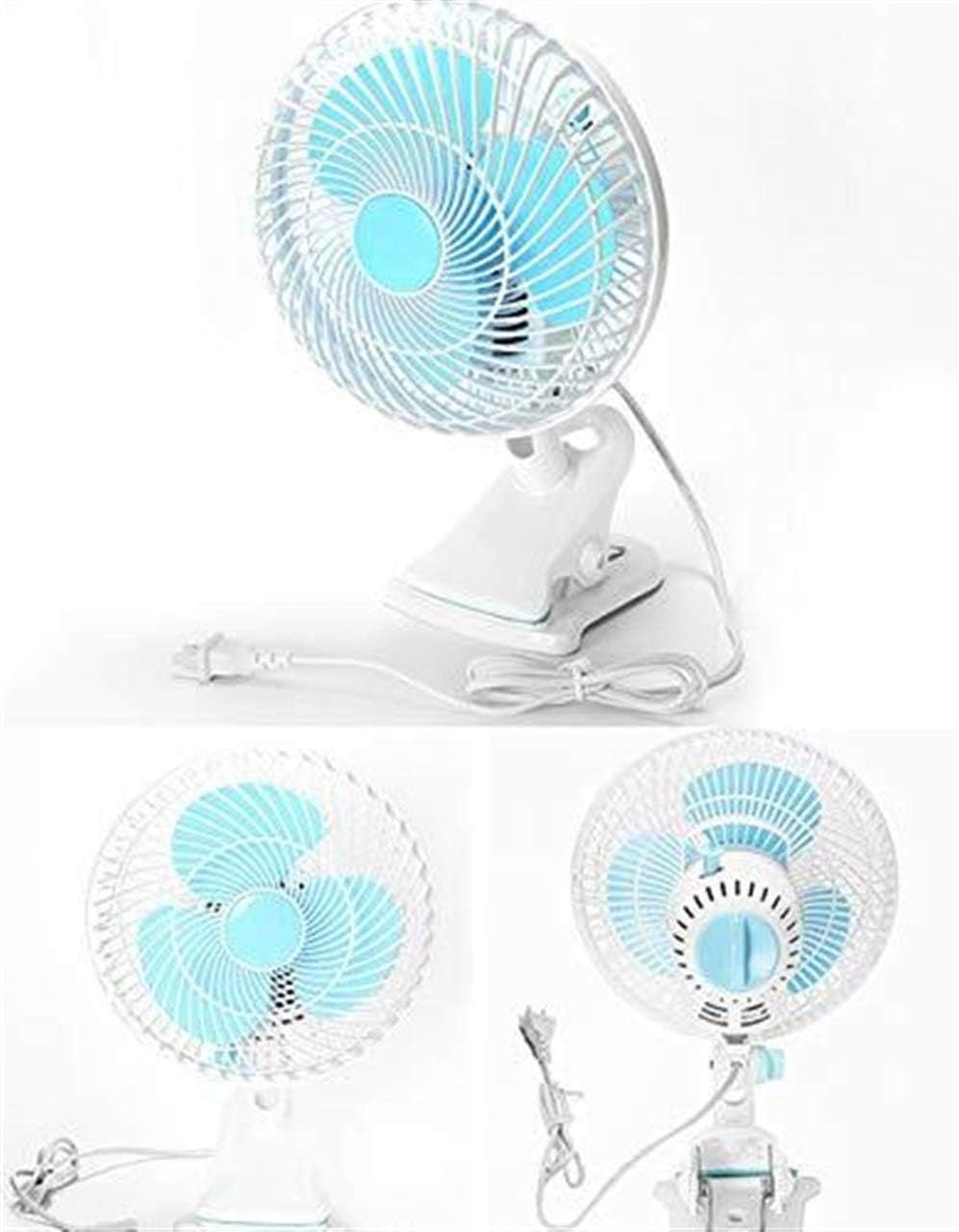 YONGJUN 6" Mini Clip Fan, Small Electric Fan With Ultra Quiet Operation & 2 Speed Settings, For Home, Bed, Office And Desk