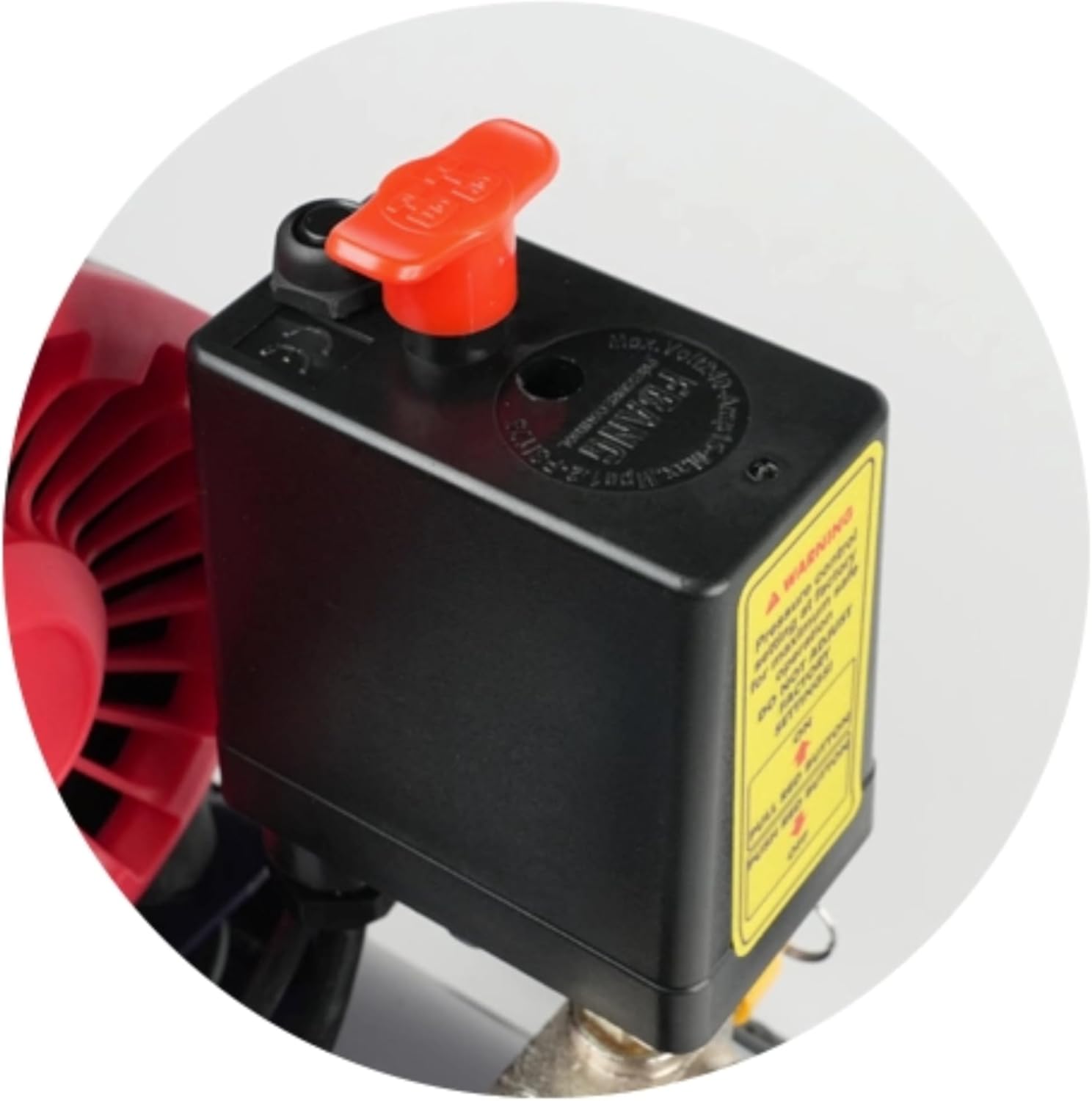 30L Oil-Free Piston Air Compressor (AC121-30W) – 90L/min Nominal Volume Flow, 210L/min Exhaust Gas Volume, 2850 RPM, Portable & Low Noise for All Your Tasks