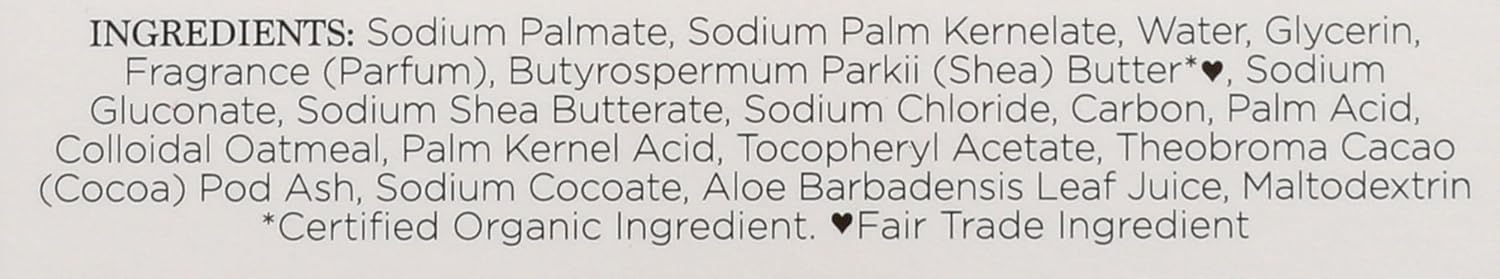 Shea Moisture African Black Soap Bar Soap For Unisex, 5 Oz.