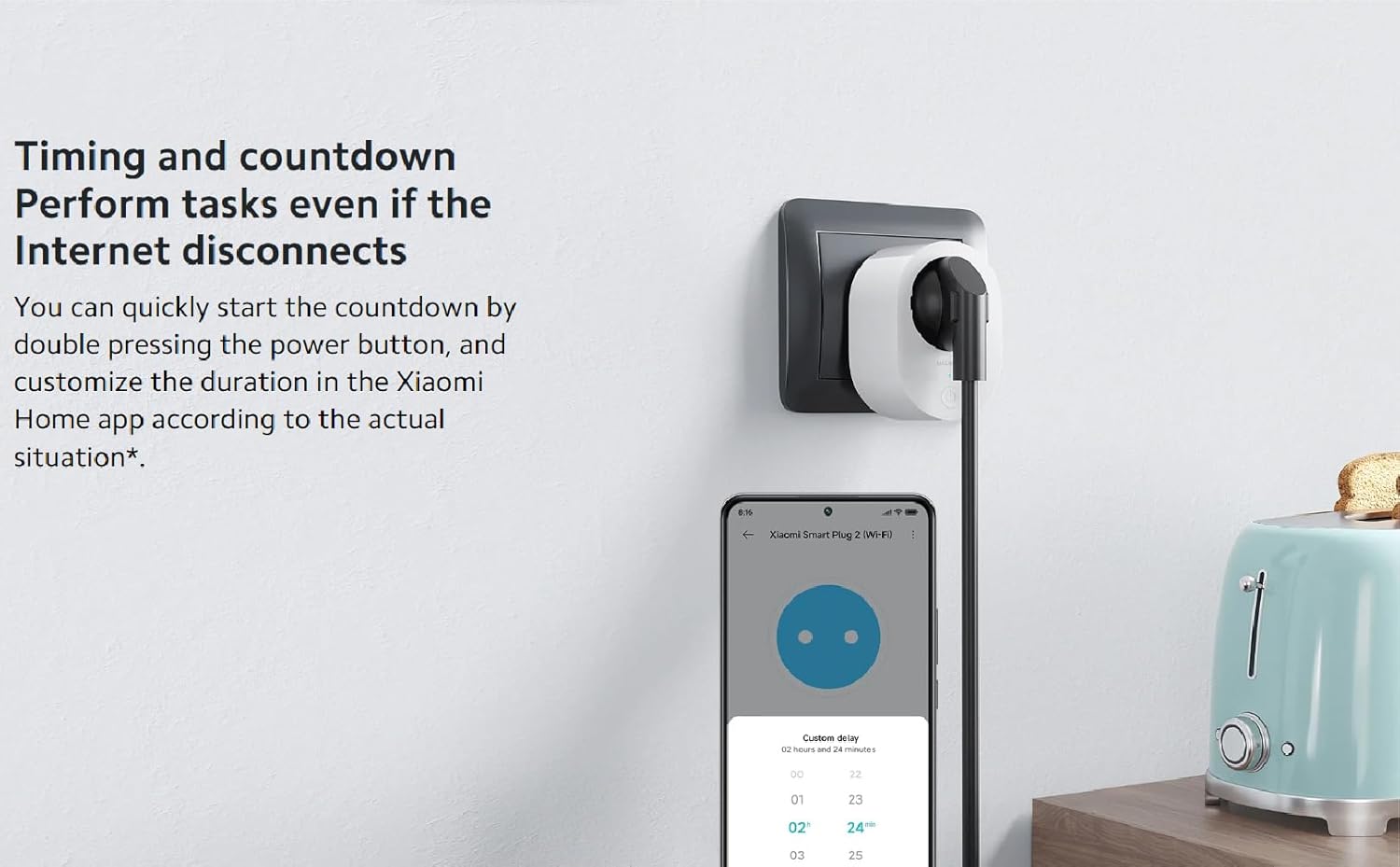 Xiaomi Mi Smart Plug 2 (WiFi), Black