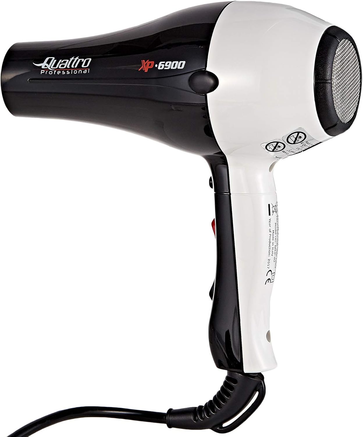 Quattro Professional Hair Dryer XP 6900-3MAUA670529590, Black and white