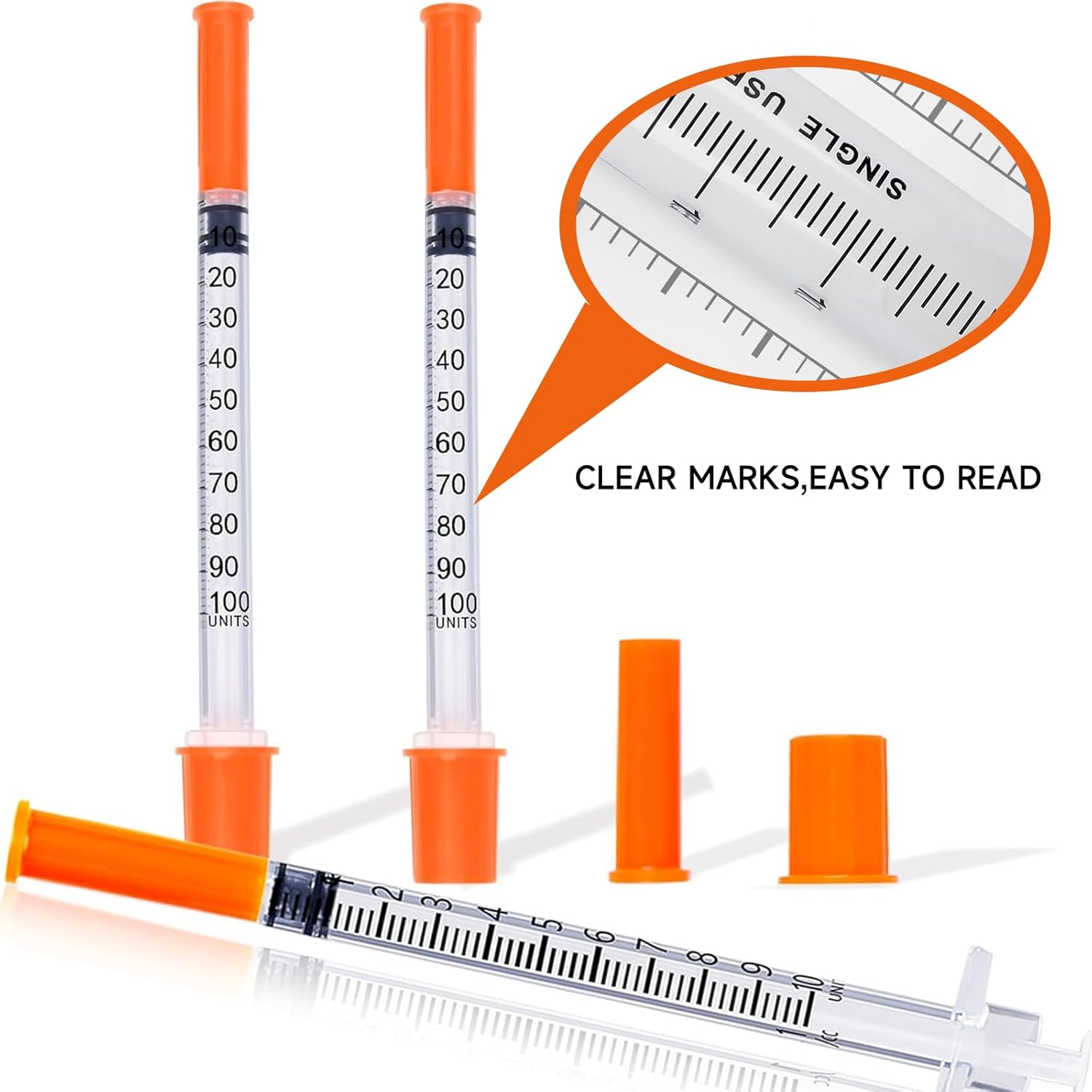 20 Pack 1 ml 31G×6 mm Plastic Measuring Tools – Individually Wrapped, Multi-Purpose