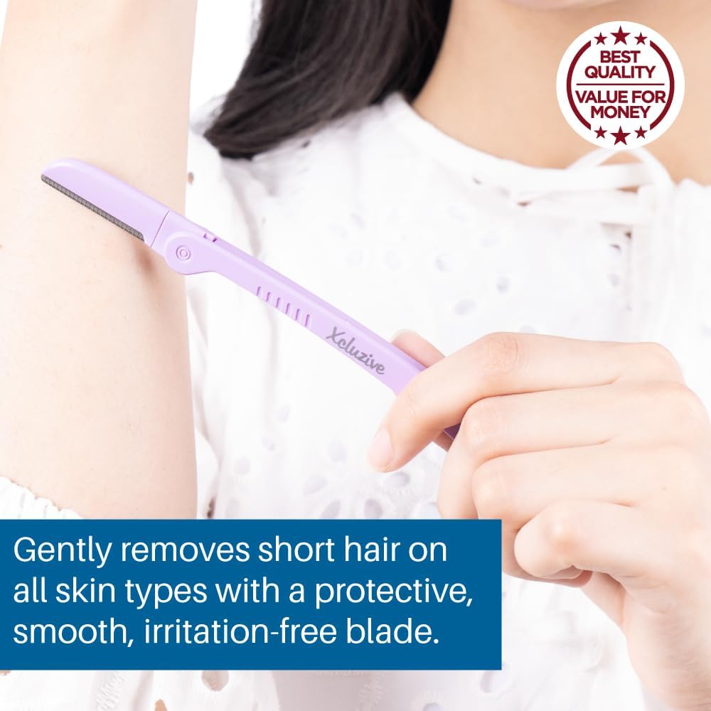 Xcluzive Facial & Body Hair Razor, Pack of 3, Plastic Handle, Unisex-Adults