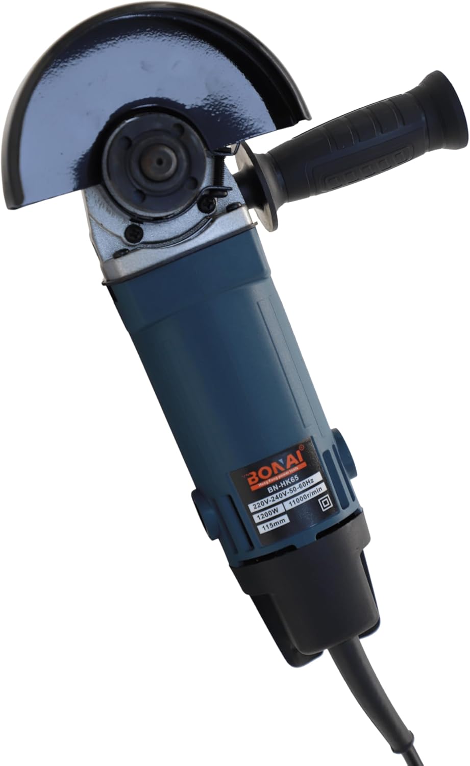 Bonai BN-HK65 Angle Grinder 1200W 115mm 11000RPM | Powerful Electric Cutting and Grinding Machine for Metal, Stone, Wood, and Construction Use