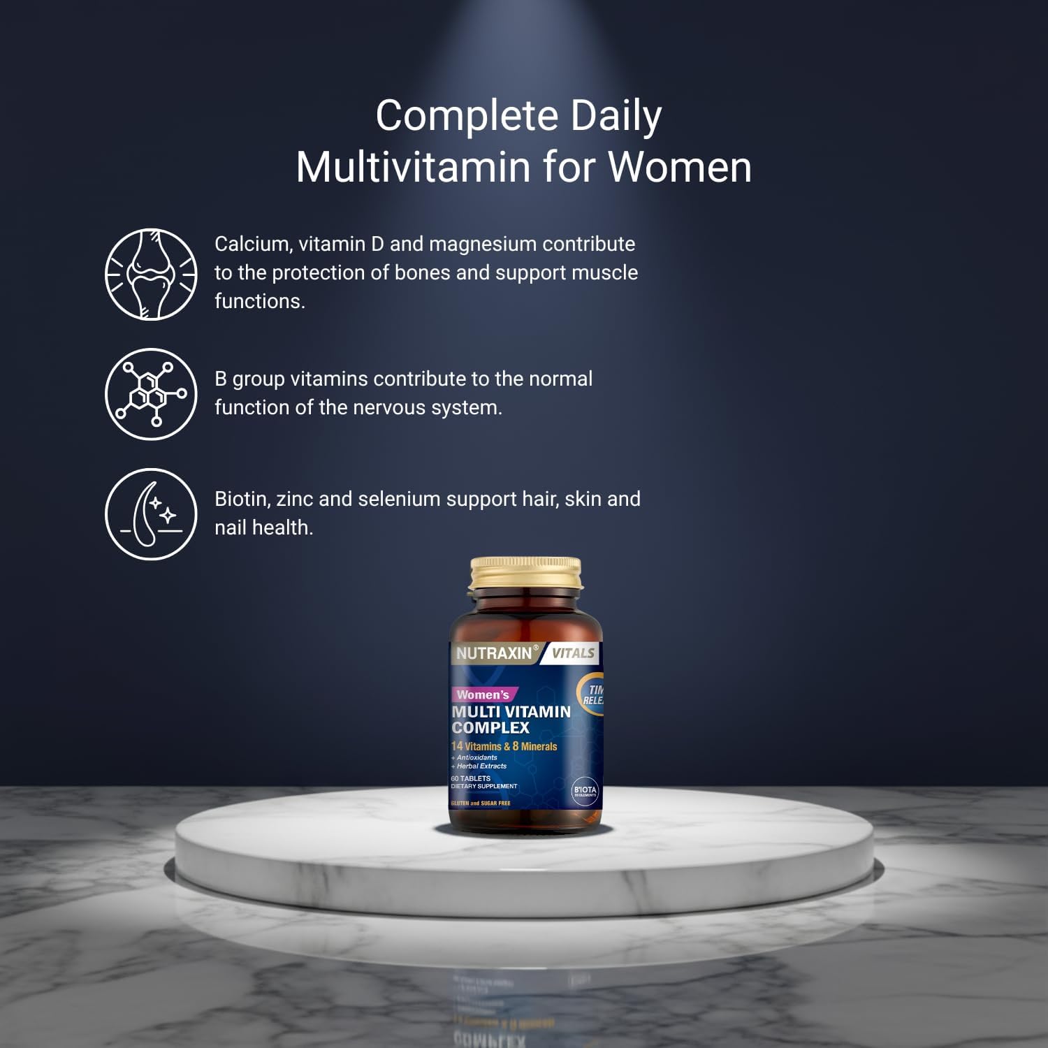 Nutraxin Womens Multivitamin Mineral Complex 60 Tablet