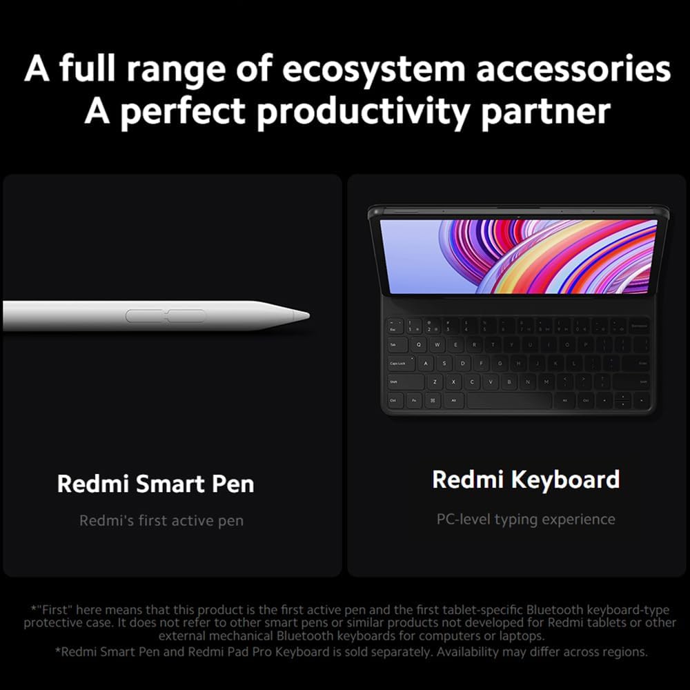 Xiaomi Redmi Pad Pro Mi Tablet 8+128G, Snapdragon 7s Gen 2, 12.1 Inch 120Hz 2.5K Display, 10000mAh Battery, Grey