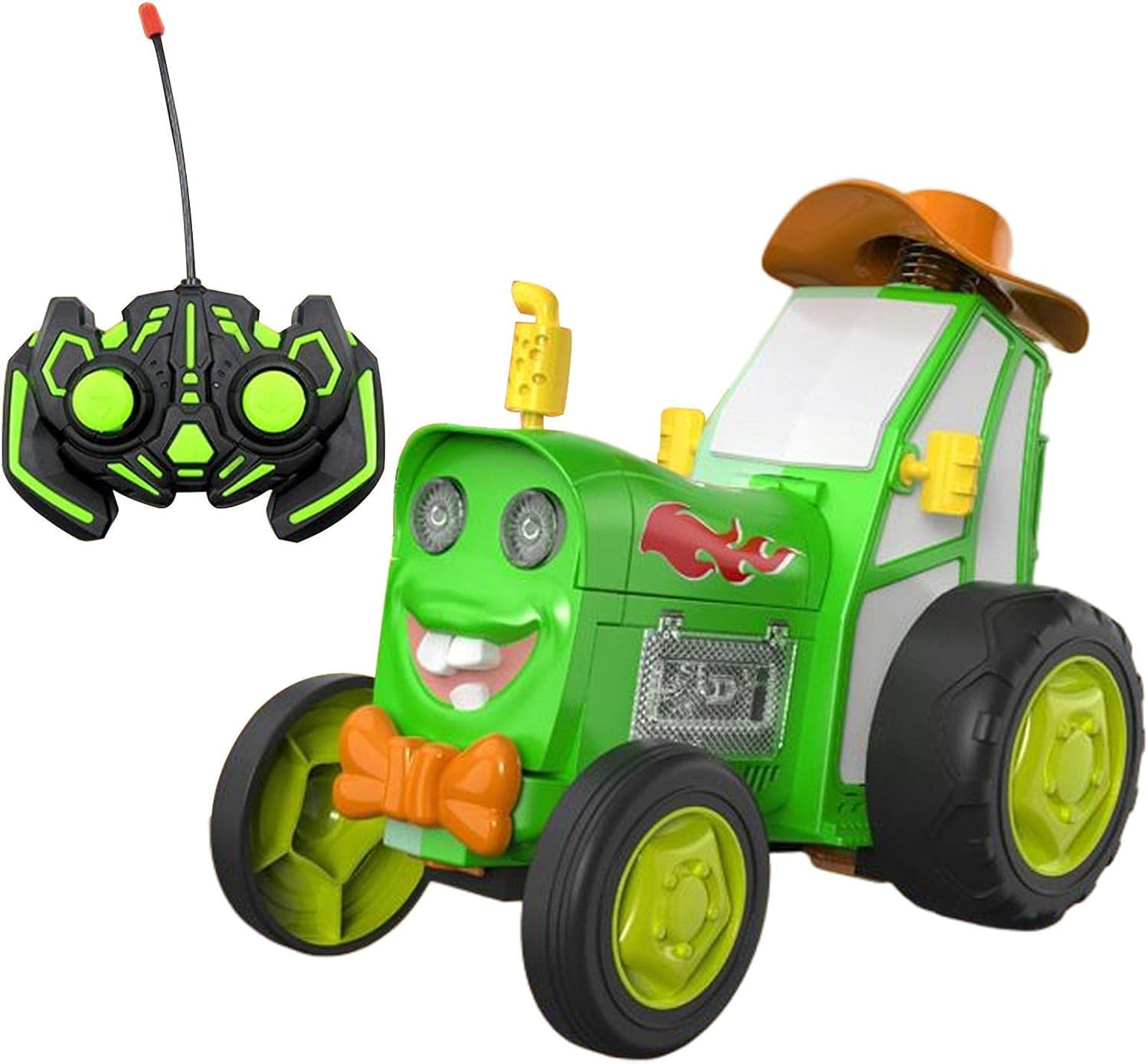 سيارة قفز مجنونة، سيارات تحكم عن بعد دوارة قابلة لإعادة الشحن عبر USB مع موسيقى وإضاءة للأولاد، لعبة زاحفة، سيارات تحكم عن بعد، سيارة بهلوانية، هدايا عيد ميلاد للأولاد والبنات من سن 3 سنوات فما فوق