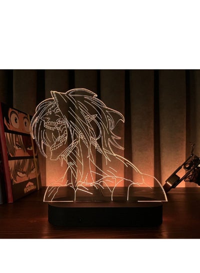 Anime 3D LED Lamp Manga 3D Night Light Anime Figures W/Anime Christmas Gifts Anime Birthday gifts RGB 16 Colors W/Remote Control