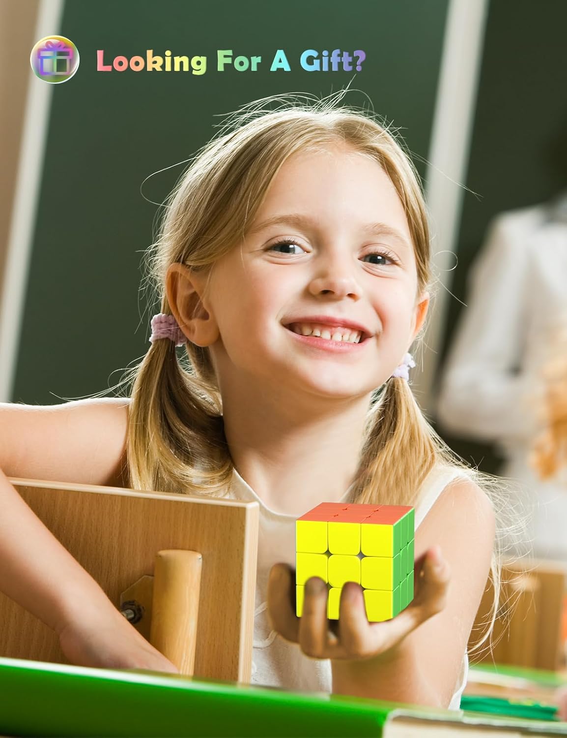 مكعب السرعة روكسيندا الاحترافي 3x3x3 - دوران سريع وسلس - متين وقوي بدون ملصقات، أفضل لعبة ألغاز سحرية ثلاثية الأبعاد - يدور أسرع من الأصلي