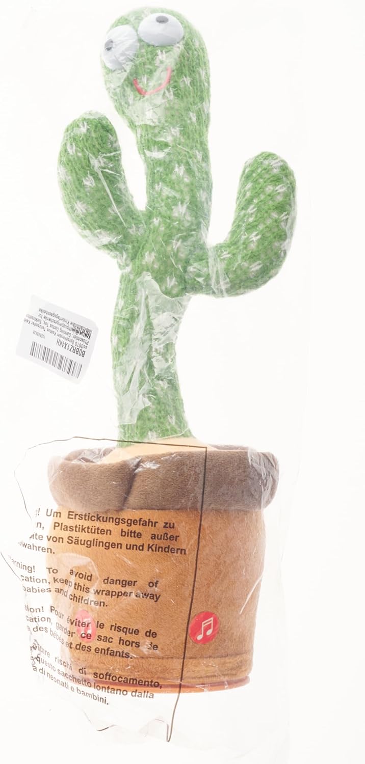 لعبة الصبار الراقص المتكلم من seOSTO، لعبة الصبار الراقص، دمية قطيفة إلكترونية، هدايا ليوم الطفل العالمي