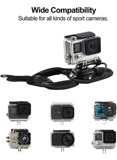 حزام معصم لـ Gopro، حامل حزام يد يدور 360 درجة لـ GoPro Hero 4 、2、3、3+، قفاز يد حامل حزام معصم لـ DJI OSMO Action، Xiaoyi، AKASO Action Camera ملحقات رياضية خارجية