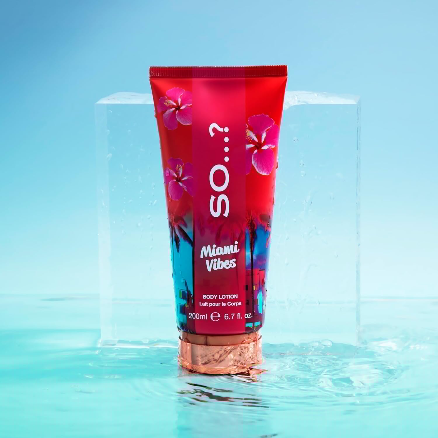 So…? Escapes Women's Miami Vibes Fruity and Floral Hydrating Body Lotion 200ml With Sweet Pear, Green Melon and Apple Blossom Fragrance, Cruelty Free