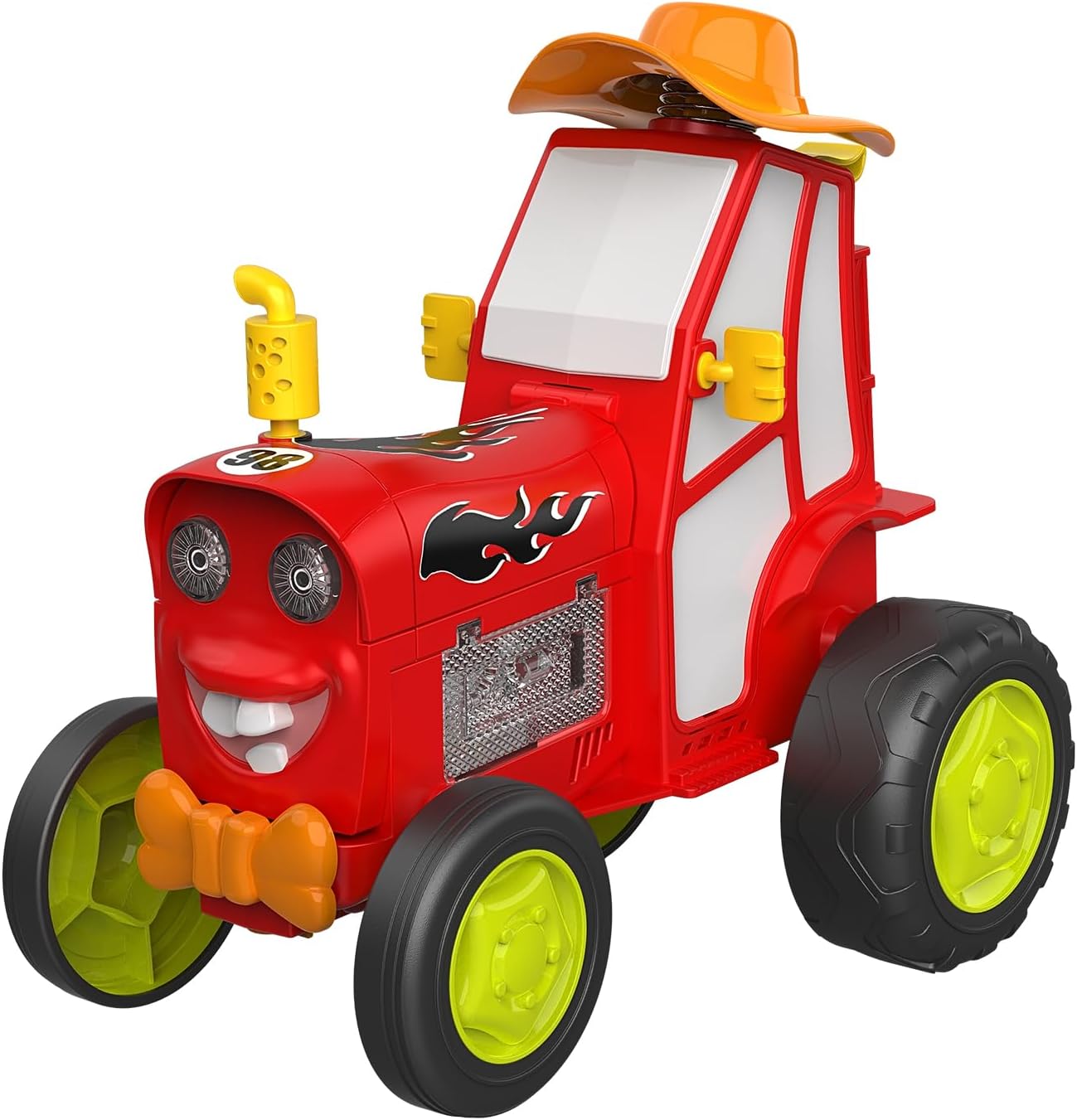 سيارة تحكم عن بعد، سيارة تحكم عن بعد من JUANZI، سيارة قفز مجنونة تعمل بالتحكم عن بعد مع موسيقى وأضواء، هدية عيد ميلاد للأطفال