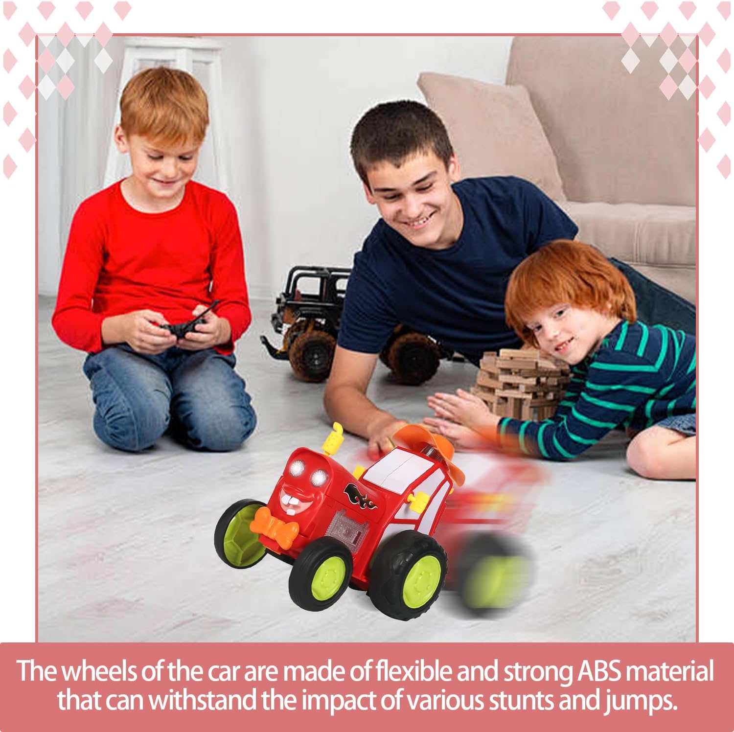 لعبة سيارة القفز من YISKY، سيارة مغامرات مزرعة يتم التحكم بها عن بُعد، للأطفال من سن 4 إلى 12 عامًا، للجنسين