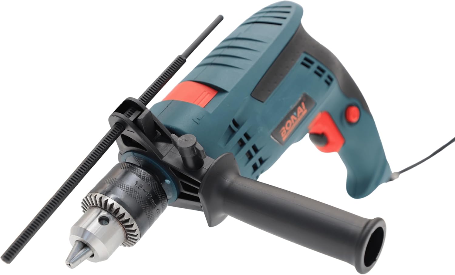 BONAI BN-HK85 750W Impact Drill, 13mm Variable Speed Electric Power Tool for Drilling Wood, Metal, Concrete & Masonry, Heavy Duty Corded Drill Machine with Adjustable Side Handle – 220V
