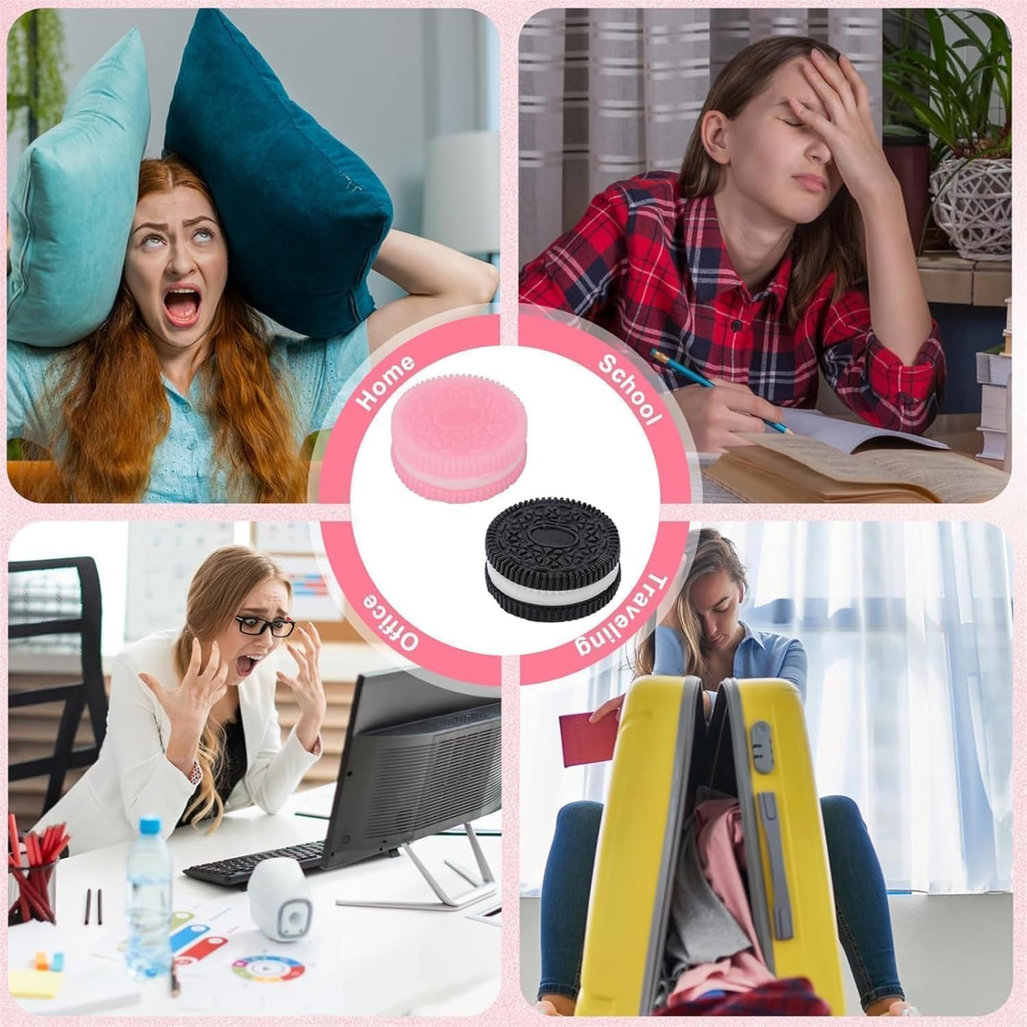 ألعاب IKEEP الإسفنجية، لعبة البسكويت الإسفنجية لتخفيف التوتر، ألعاب محاكاة ضغط الساندويتش، ألعاب ضغط البسكويت الناعمة للغاية لتخفيف الضغط، ألعاب فوفو الإسفنجية للأطفال والكبار