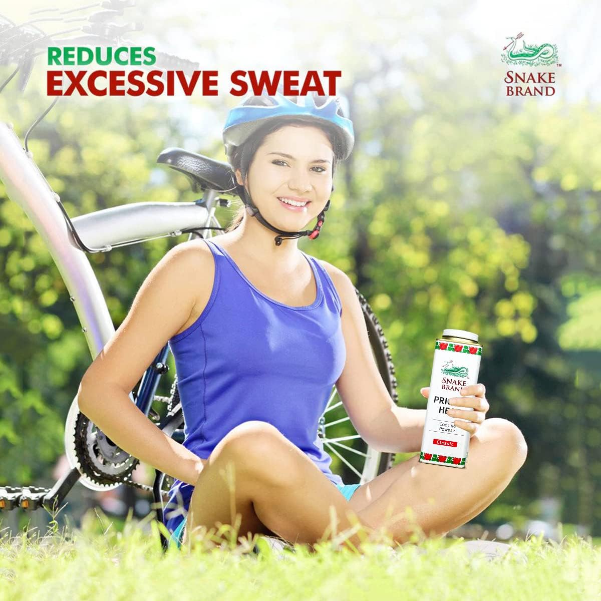 Snake Brand Prickly Heat Original Cooling Powder Classic 280gm