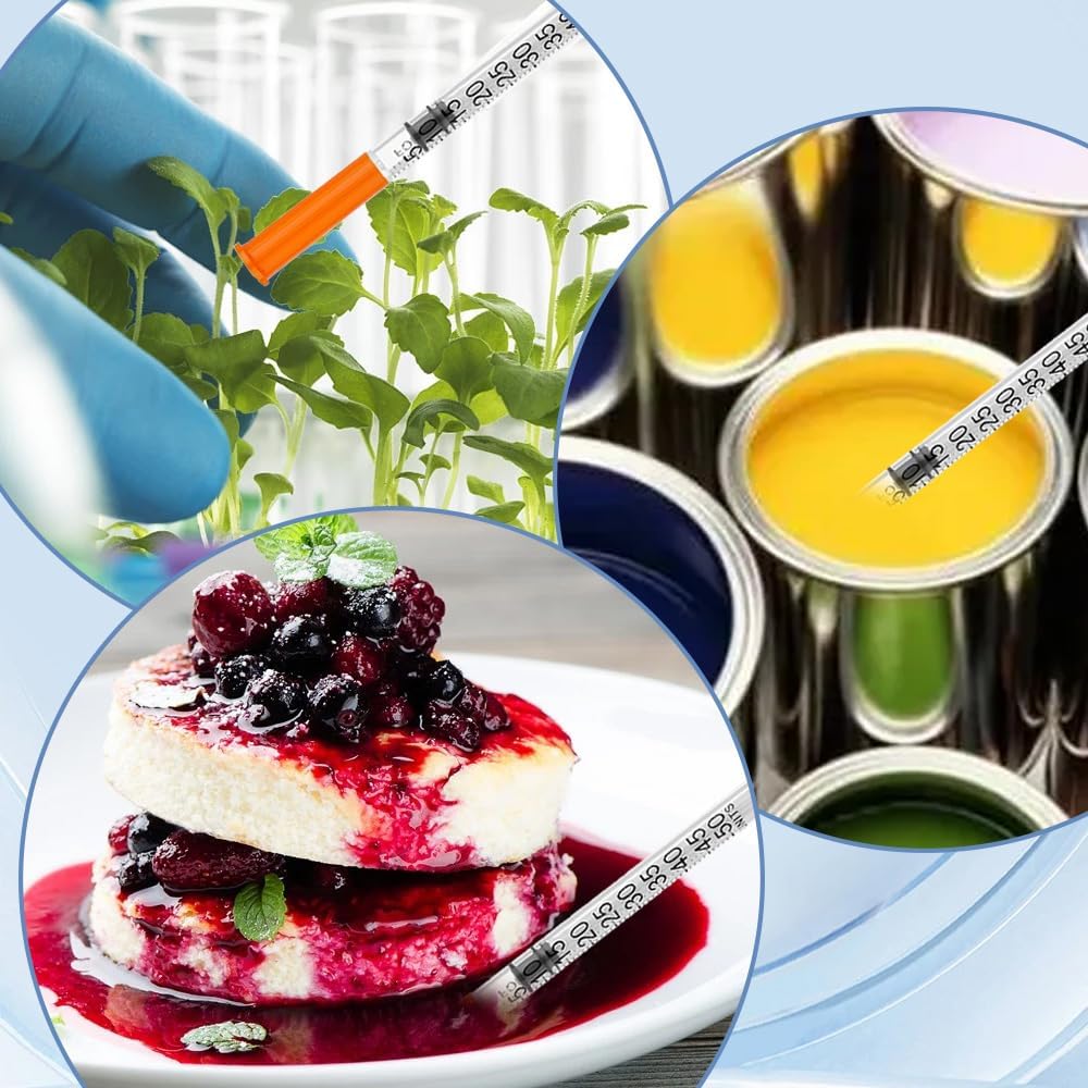 Juleioube 0.5ml/cc 30G 8mm Distribution Measuring Tools Multiple Uses Precision Dispensing Measuring Tool Plastic Laboratory Accessories – Individually Wrapped (10 Pack)