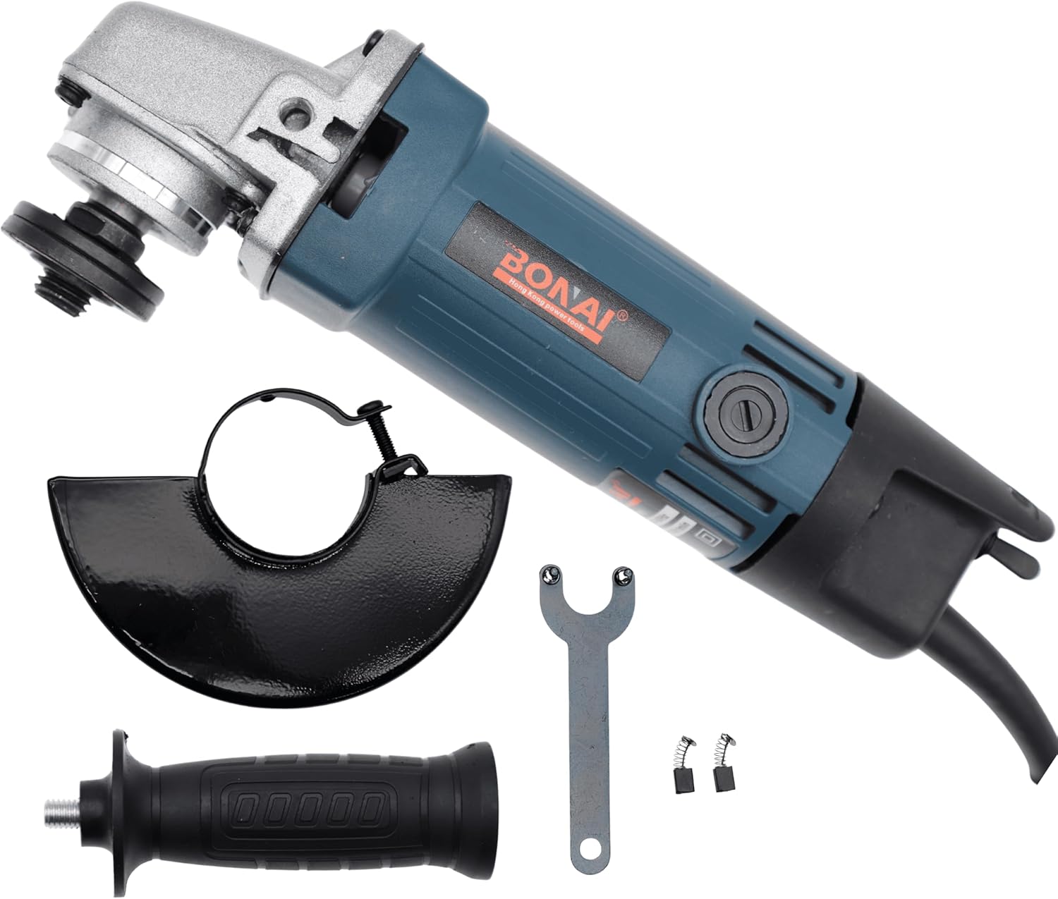 Bonai BN-HK65 Angle Grinder 1200W 115mm 11000RPM | Powerful Electric Cutting and Grinding Machine for Metal, Stone, Wood, and Construction Use