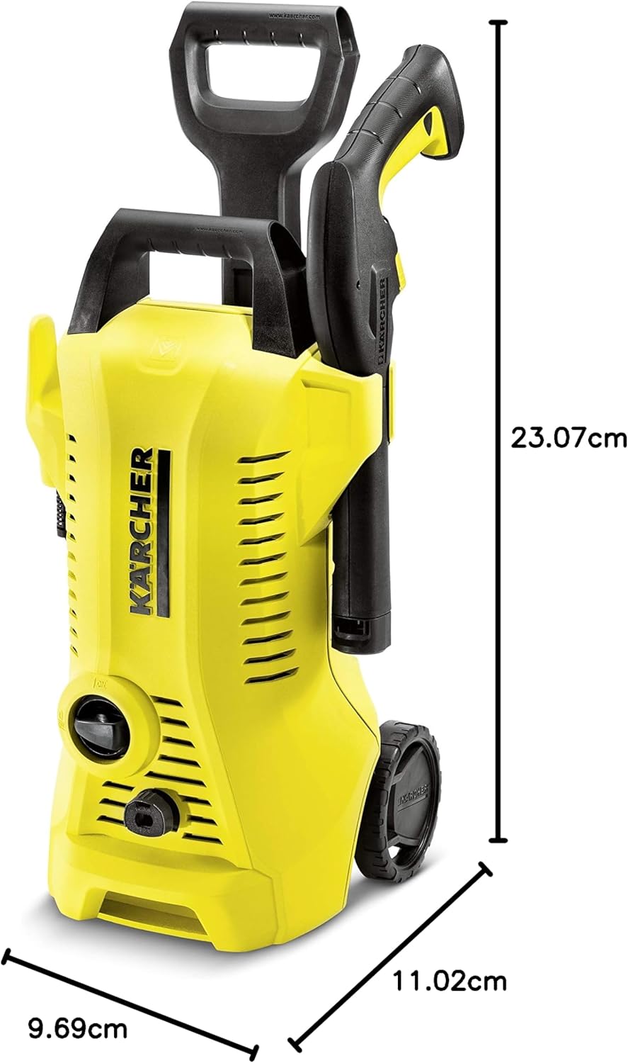 غسالة الضغط العالي K2 المدمجة 240 فولت مع الملحقات - أصفر/أسود