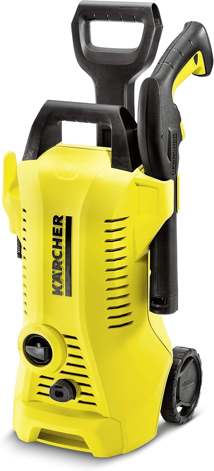 غسالة الضغط العالي K2 المدمجة 240 فولت مع الملحقات - أصفر/أسود