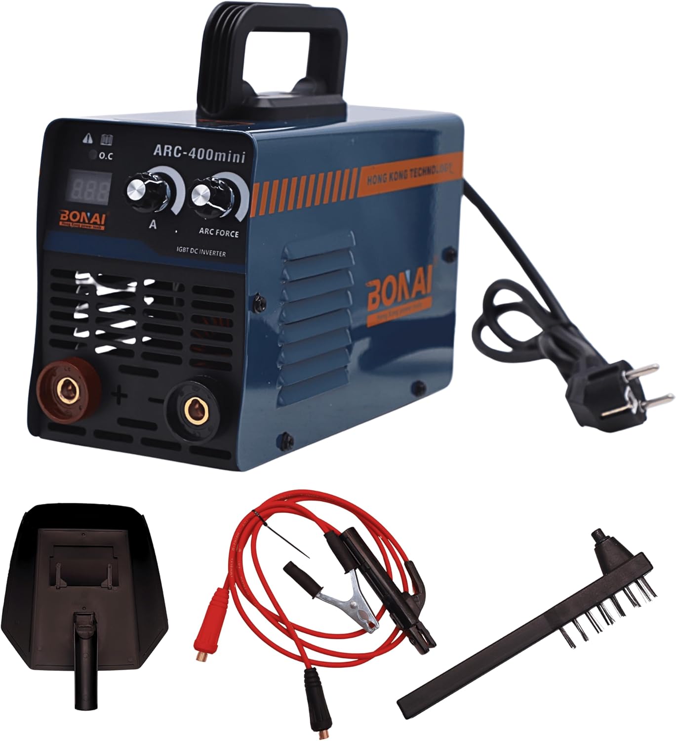 Bonai ARC-400 Mini Inverter Welder 220-240V | Portable MMA Welding Machine | IGBT DC Inverter 20-105A | Lightweight, Energy-Saving, Complete Welding Kit, BN-HK87
