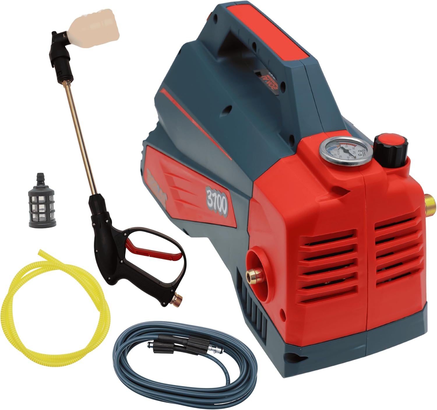 BONAI 3700W High Pressure Washer BN-HK73, 10L/min Flow, 300MPa Jet Cleaner, Self-Priming Car Washer, Portable Electric Water Cleaning Machine for Patio, Garden, Driveway & Outdoor Use