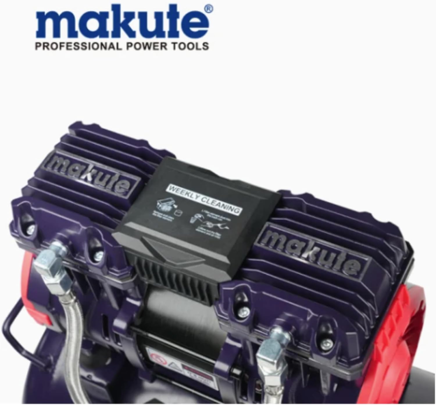 30L Oil-Free Piston Air Compressor (AC121-30W) – 90L/min Nominal Volume Flow, 210L/min Exhaust Gas Volume, 2850 RPM, Portable & Low Noise for All Your Tasks
