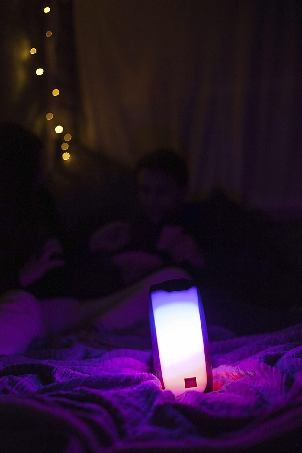 JBL Pulse 4 Portable Bluetooth Speaker, High-Resolution 360-Degree LED Lightshow, Powerful JBL Signature Sound, 12H Battery, IPX7 Waterproof, JBL Connect APP, Easy Sync - Black, JBLPULSE4BLK