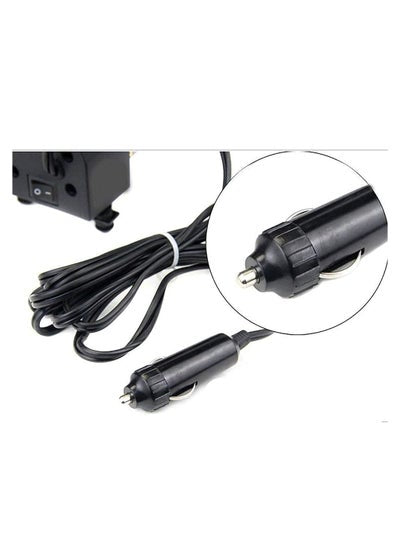 ضاغط هواء بأسطوانة واحدة، مضخة معدنية شديدة التحمل، منفاخ إطارات محمول، ملف كوبر، 12 فولت تيار مستمر، 150 رطل لكل بوصة مربعة، تدفق هواء 35 لتر/الدقيقة