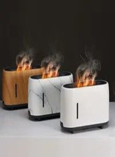 Fire Aroma Essential Oil Diffuser 3D Flame Diffuser Air Humidifier with LED Light