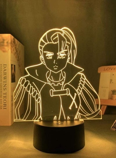 الخطايا السبع المميتة أريحا Led ضوء الليل للمنزل ديكور غرفة نوم مانغا المزاج ضوء أنيمي الجدول مصباح ثلاثية الأبعاد أريحا أداة مع جهاز التحكم عن بعد