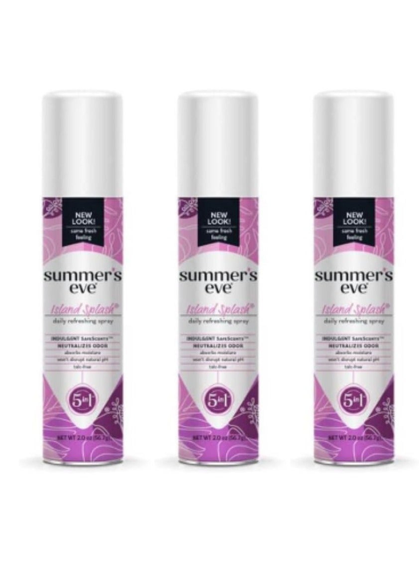 Summer's Eve Island Splash Freshening Deodorant Spray 56.7G 3PCS