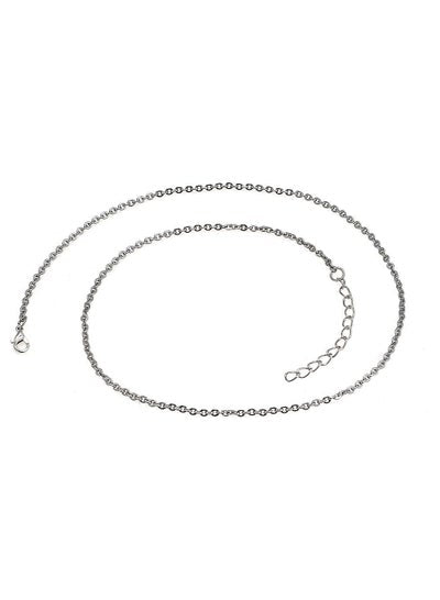 تاي تشي يين يانغ زوجين قلادة قلادة - فضي - مفرد