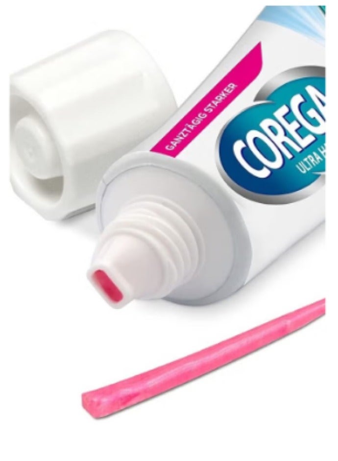 COREGA 2 Pack of Corega Strong Hold All Day Long Denture Adhesive Flavor-Free Cream 40G