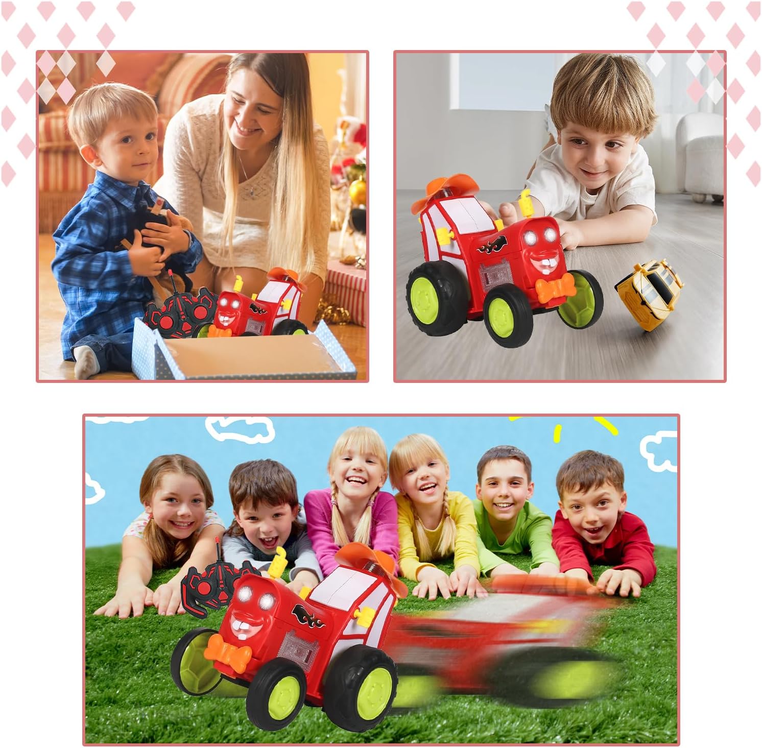 لعبة سيارة القفز من YISKY، سيارة مغامرات مزرعة يتم التحكم بها عن بُعد، للأطفال من سن 4 إلى 12 عامًا، للجنسين