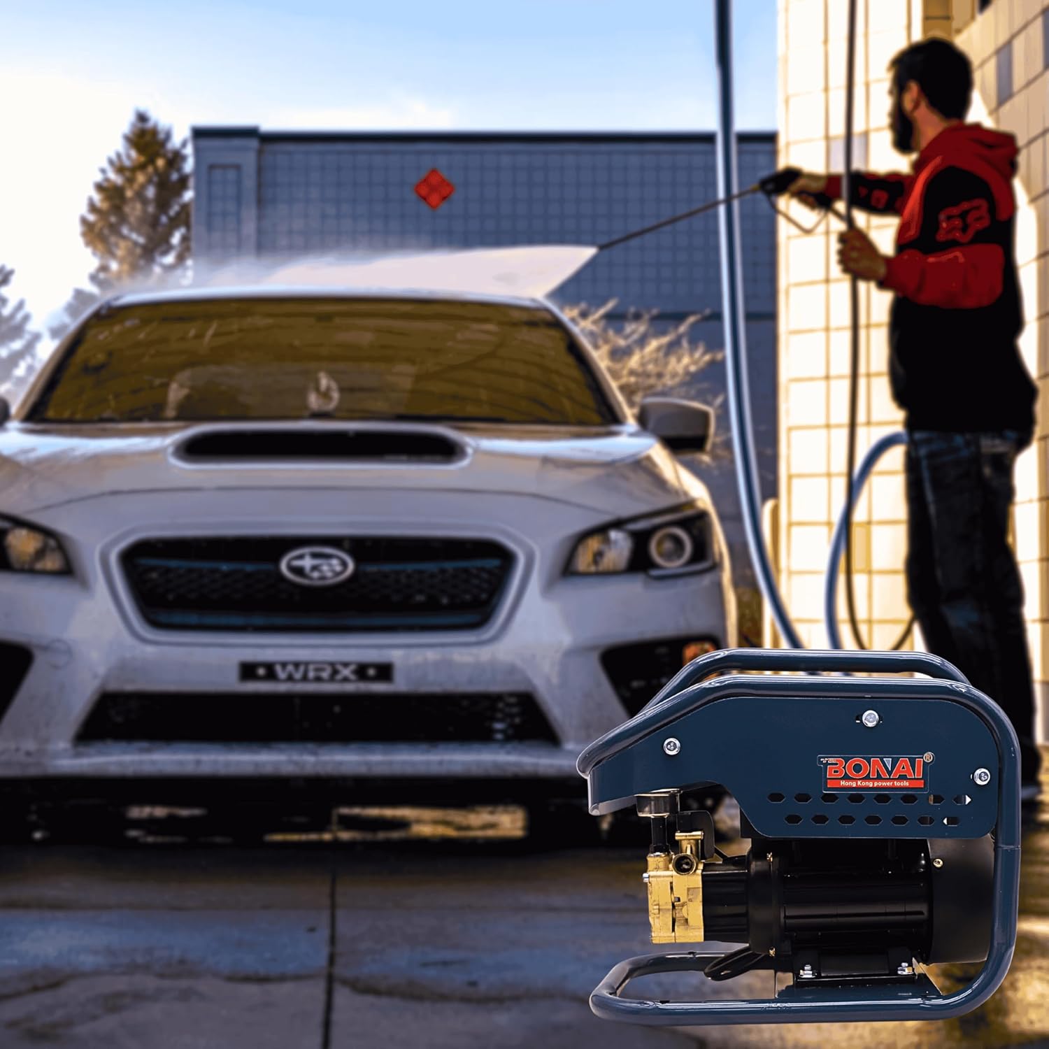 BONAI BN-HK70 High Pressure Washer 3000W | 300 Bar Power Washer | 8.5L/min Flow | Self-Priming, Auto Stop, Overheat Protection | Car, Patio, Driveway & Garden Cleaning Machine