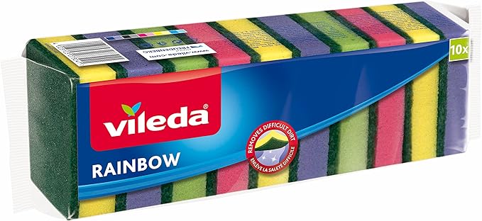Vileda Rainbow Medium Foam Sponge